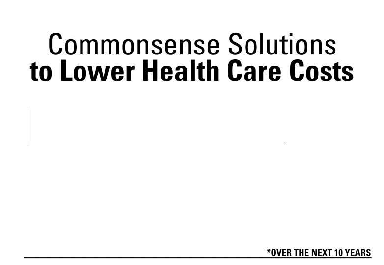 Health care cost savings